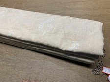 Susie Watson SALE**Embroidered Shalini Linen RomanBlind,Fan Edge Made To Measure