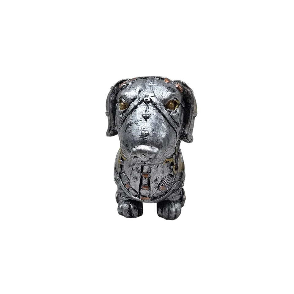 Mecánico Punk Dachshund Perro Animal Estatua Resina Diseño Industrial Adorno Foto 4 de 4