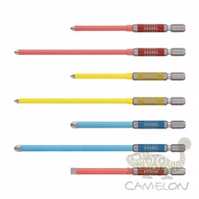 VESSEL GOSAI Color Coded Driver Bit with Tube No.GSC16 1,2,3,-6 100-150mm Japan
