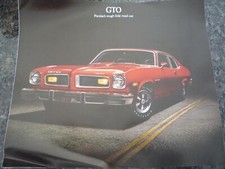 Pontiac 1974 Gto Dealer- Brochure - Recent Open Nos Case-includes 2