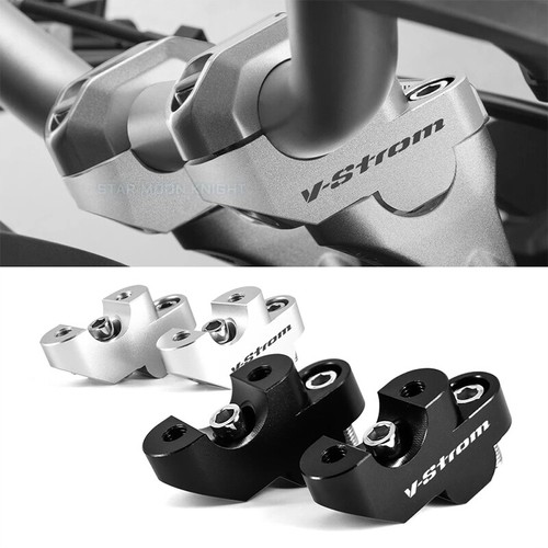 Offset HandleBar Clamp Riser For Suzuki V-STROM DL650 DL650XT DL1000 ...