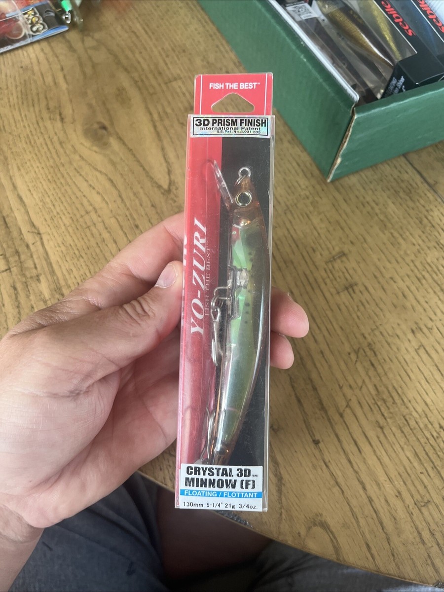 Yo Zuri 3D Crystal Minnow 130 mm Flottant Leurre F1147-RBK (2060