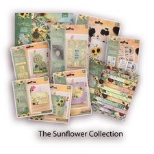 Crafters Companion Sunflower Collection Die Stamp Embossing Folder Stencil