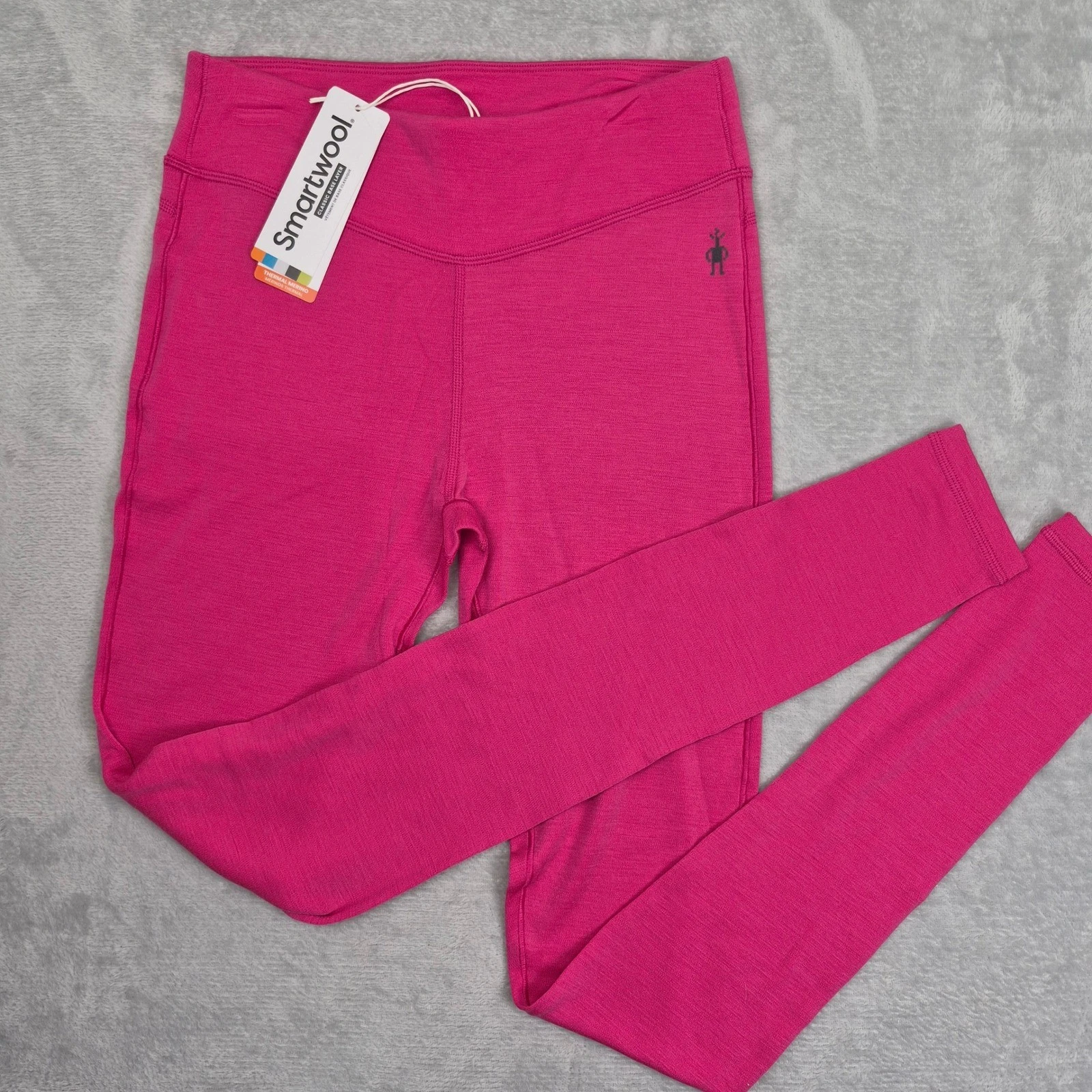 Smartwool 100% Merino Wool Womens S Warm Thermal Base Layer Pants Pink SW019242