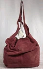 NWT Free People Jessa Carryall Wild Mulberry Suede Large Slouchy Hobo Bag