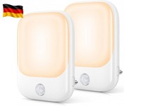 Nachtlicht Mit Bewegungsmelder, 2 StüCk Led Nachtlicht Steckdose Mit 3 Modi