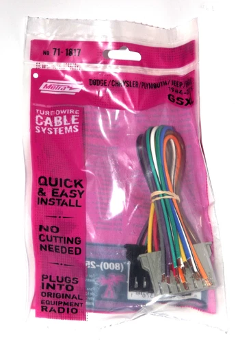 Metra Turbowire Wire Harness Twin 7 for 1984-06 Dodge Jeep Chrysler 71-1817 - Picture 1 of 3