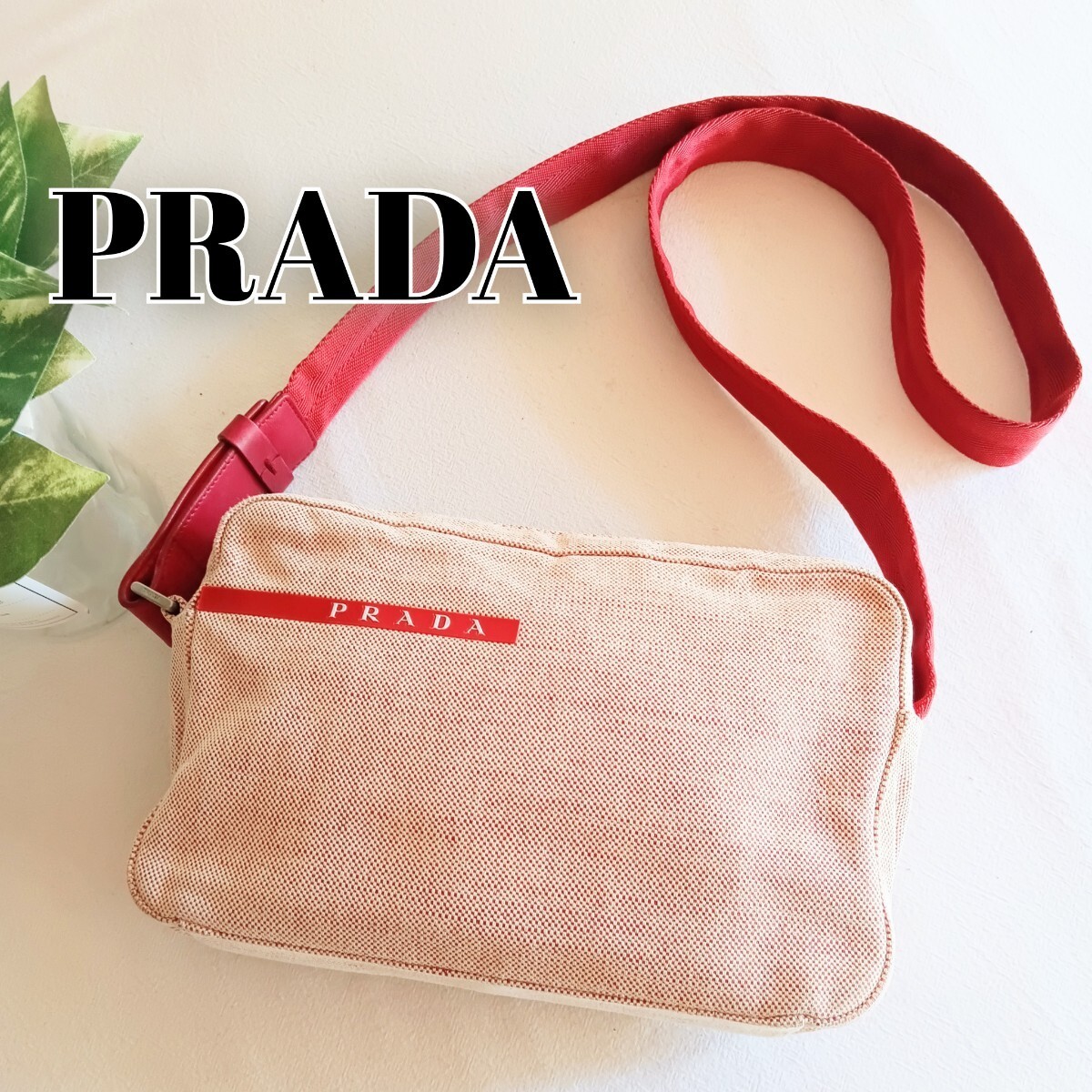 Prada Sport Archive Shoulder Pouch Bag Black Nylon Vintage Authentic