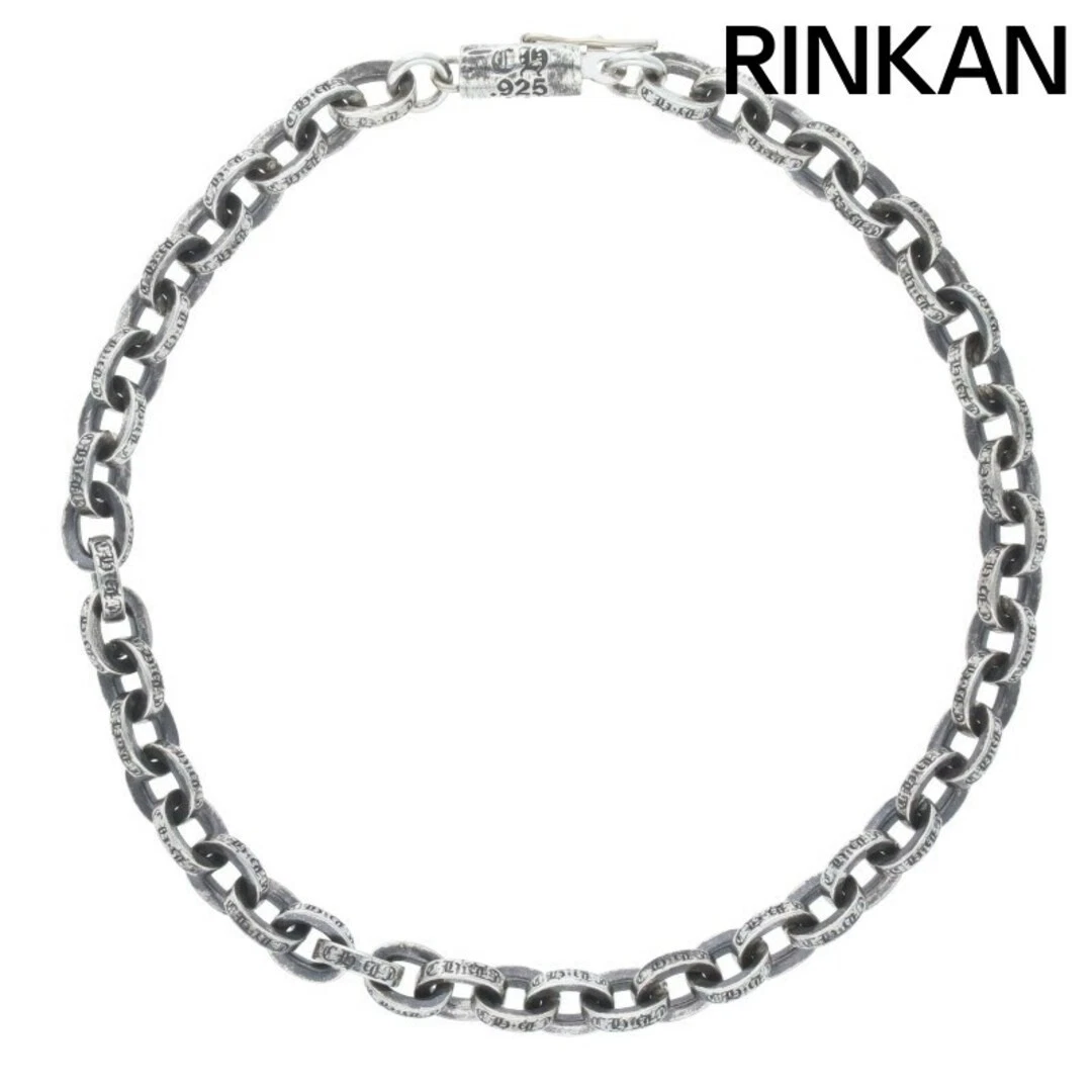 CHROME HEARTS Bracciale uomo argento catena carta cuori cromati 8 pollici usatob9b415368f9addd8