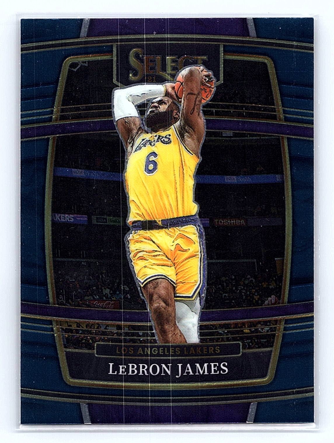 2021-22 Panini Select #100 LeBron James Blue (Retail Base)