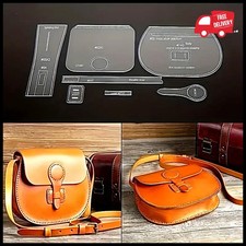 7Pcs Vintage Shoulder Bag Acrylic Templates - Easy-to-Use Stencils for DIY.