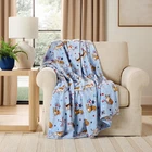 Member's Mark Red, White & Blue Lounge Throw Collection, 60" x 70" (Summer Dogs)