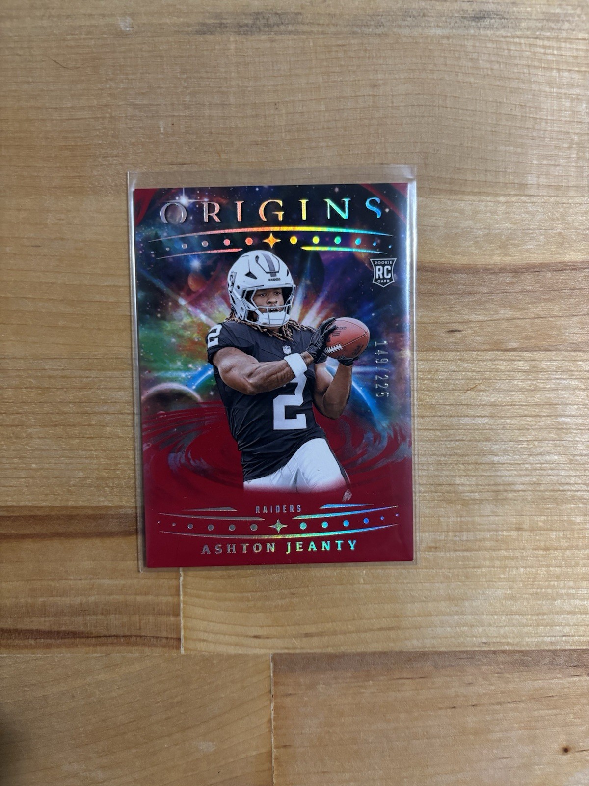 2025 Panini Origins - Rookies Ashton Jeanty, Ashton Jeanty #139 Red /225 (RC)