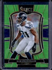 2025 Panini Select Kam Chancellor Premier Level Neon Green Prizm #/49 Seahawks