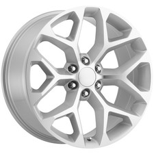 American Replica Arw01 Snowflake 24x10 6x5.5 30mm Silver Wheel Rim 24 Inch