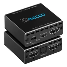 4K@120Hz HDMI 2.1 eARC Audio Extractor 1 in 1 Out Support VRR ALLM HDCP2.3 AR...