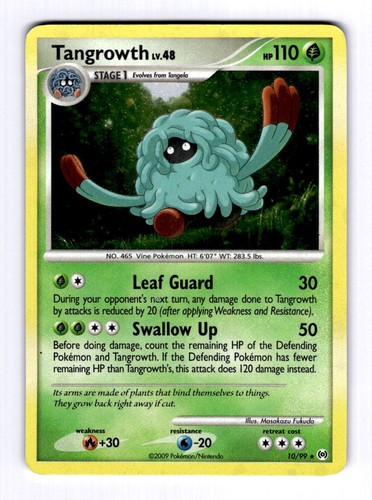 Tangrowth Arceus #10 (2009) Holo HP Pokemon