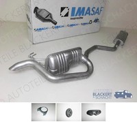Imasaf Auspuff Endtopf Ab Kat für Fiat Punto 1.4 GT Turbo 176 +ZubehöR 1994-1999