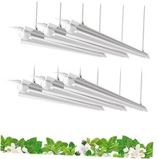 Plant Grow Lights 5000K Full Spectrum Daylight White, 252W 6 x 42W, 1400W 4FT