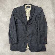 Nautica Blazer Men's 50" Vintage Plaid Tailored Business Sports Coat , Grey