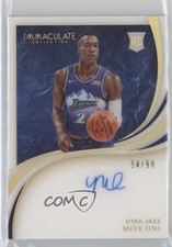 2019-20 Panini Immaculate Introductions 54/99 Miye Oni #IRI-MYO Auto 1a07