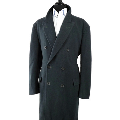 Double Breasted Nobile Pietro Chiara Made Italy Top Coat 46 56 L