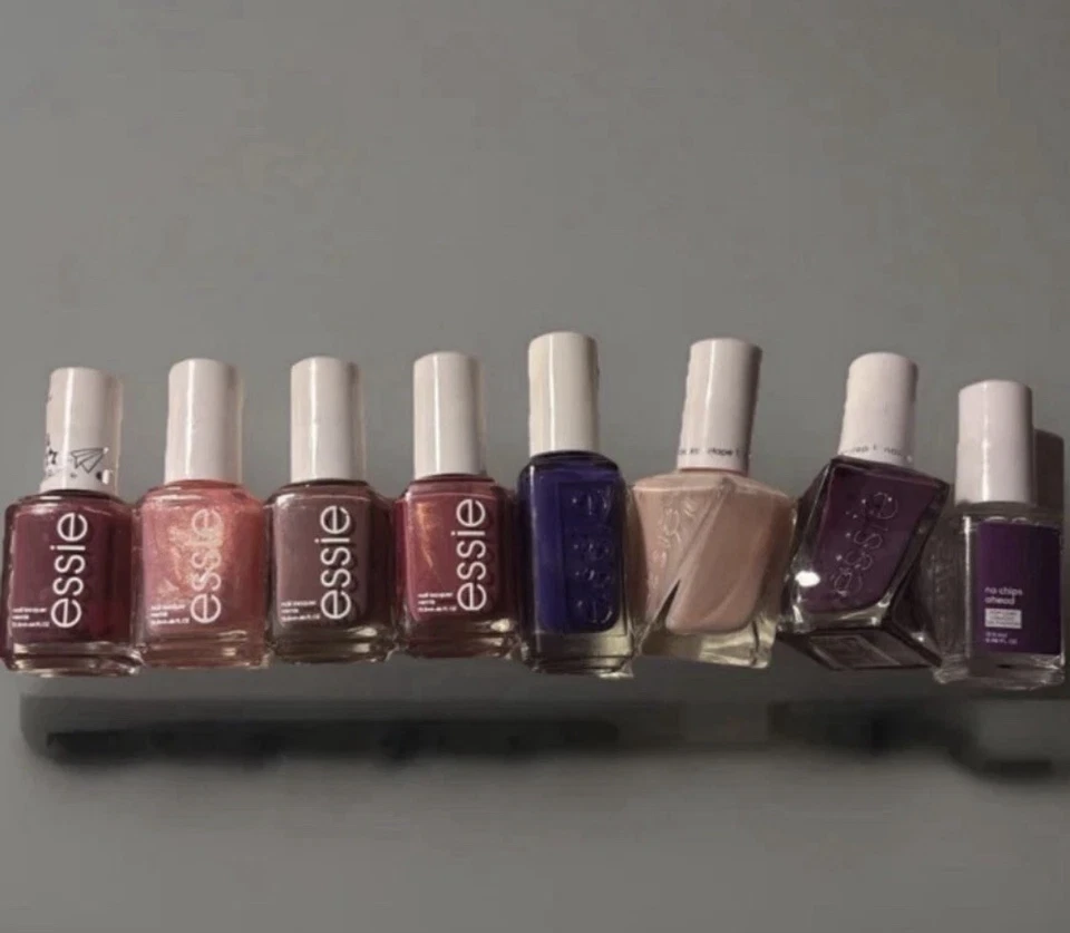 Lote de 8 esmaltes de uñas Essie — tamaño completo — nuevos — tonos mixtos y capa superior Foto 2 de 3