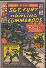 47851: Marvel Comics SGT. FURY AND HIS HOWLING COMMANDOS ANNUAL #1 F Grade
