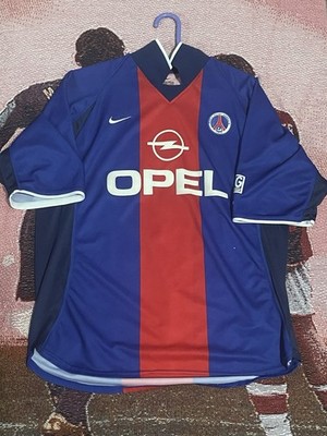00年 ナイキ PSG ユニフォーム OPEL ゲームシャツ XL y2k VTG Paris Saint-Germain Home football shirt 2000 - 2001 Nike Men's