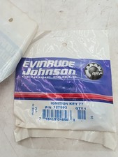 NEW GENUINE Johnson Evinrude 127593 Ignition Key (77) FACTORY OMC MARINE PARTS