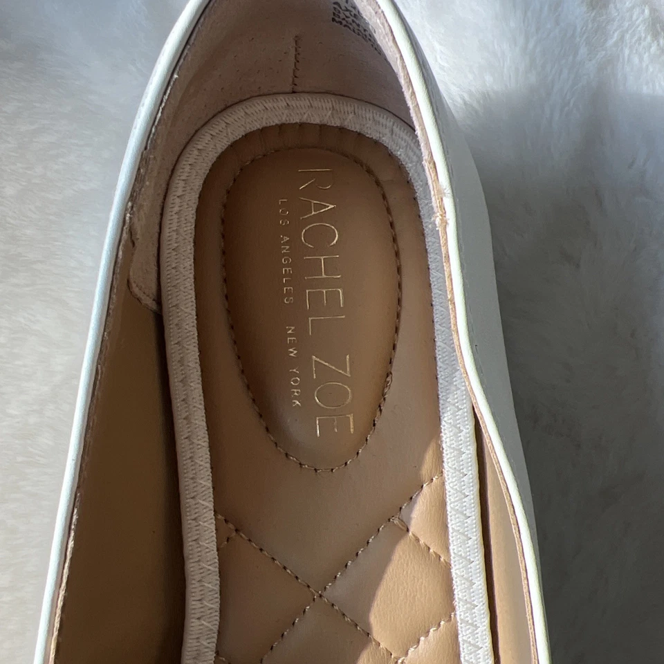 Mocasines planos Rachel Zoe beige de lino talla 8,5 M nuevos sin caja Foto 3 de 4