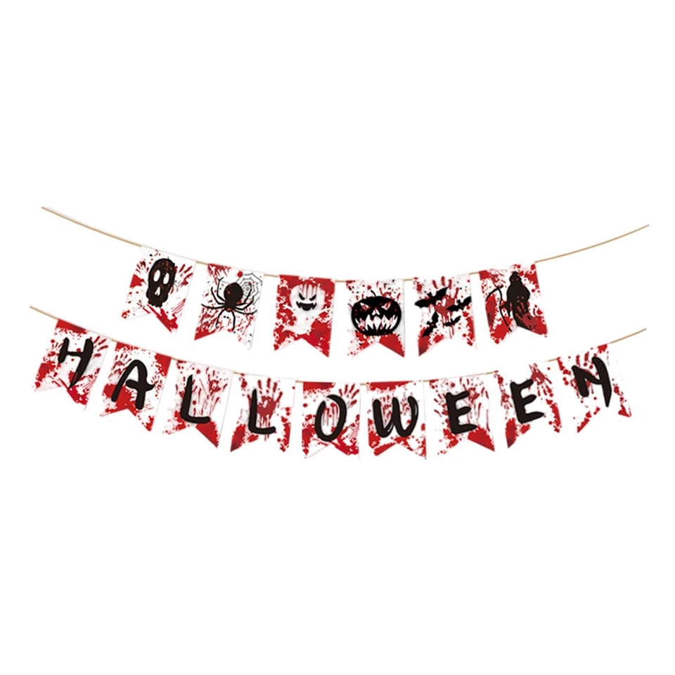 Bannière de Fanion D'Halloween, Décoration Créative pour Cheminée - Photo 1/4