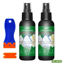 Adhesive Remover Spray, 7oz with Scraper & Blades | Surface-Safe Glue Cleaner
