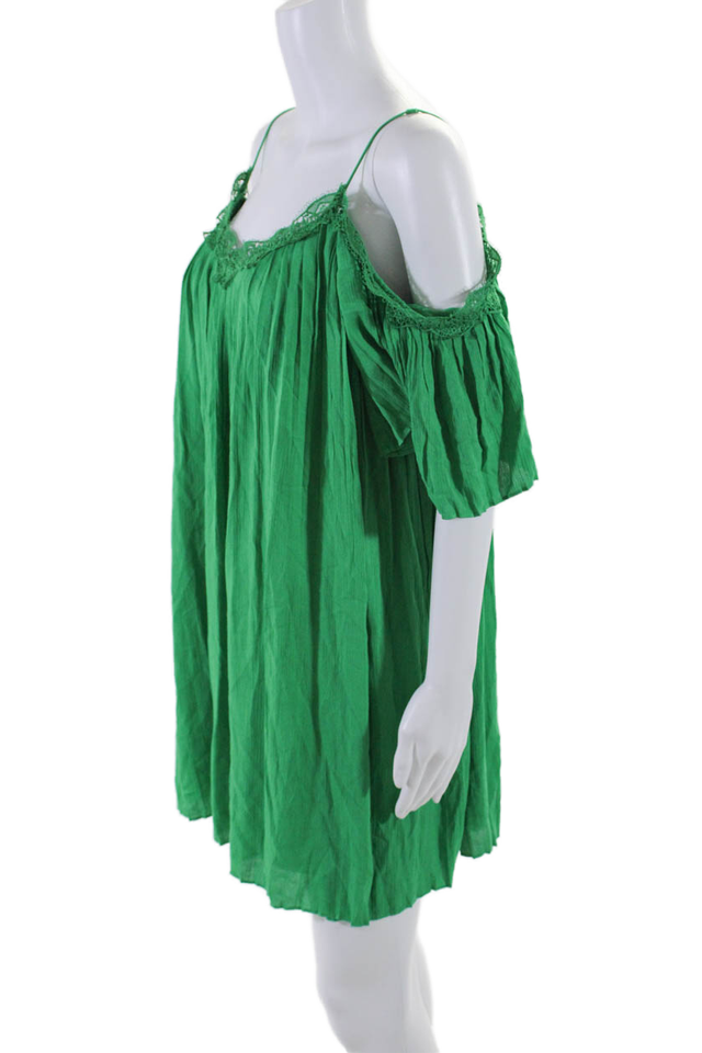 Jupe Alice + Olivia – Taille 4, Verte, Mini Plissée En Cuir, Neuve Sans étiquette