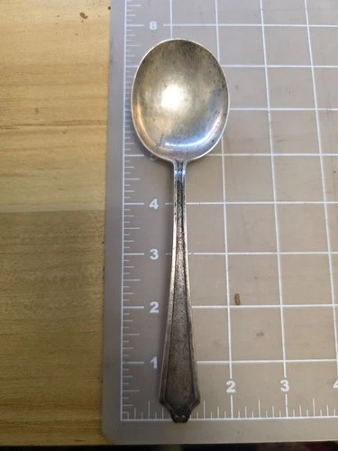 International Sterling Silver Serving Spoon – 52g – Vintage Large Spoon (Marked)