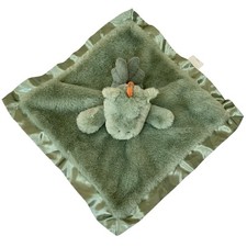 Cloud Island Green Dinosaur Baby Lovey Security Blanket 14  x 14  2024