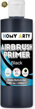 Black Airbrush Primer - Acrylic Primer for Airbrush, 8.45 Fl.Oz. Quick-Drying Ma