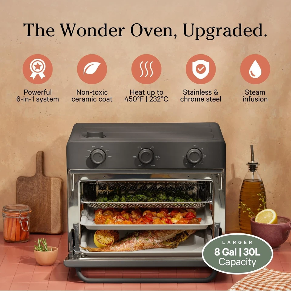 Our Place Large Wonder Oven Air Fryer Toaster with Steam Infusion 32QT 1700W NEW - Image 3 of 4
