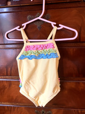 Absorba infant girl one piece swimsuit 18 month ruffle accents Cute