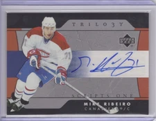 2005-06 Upper Deck Trilogy Scripts One Auto Mike Ribeiro #SFS-MR Canadiens