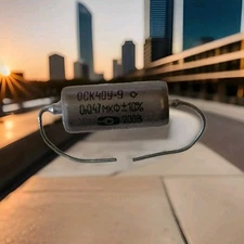 1 - OC K40Y-9 .047 uf @ 200v Russian Capacitor  NOS  Paper n Oil Tone Cap Guitar