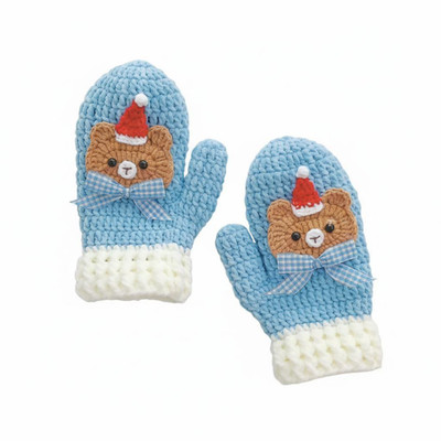 DIY Hand Knitting Glove Kit, Soft Acrylic Yarn, Craft Making