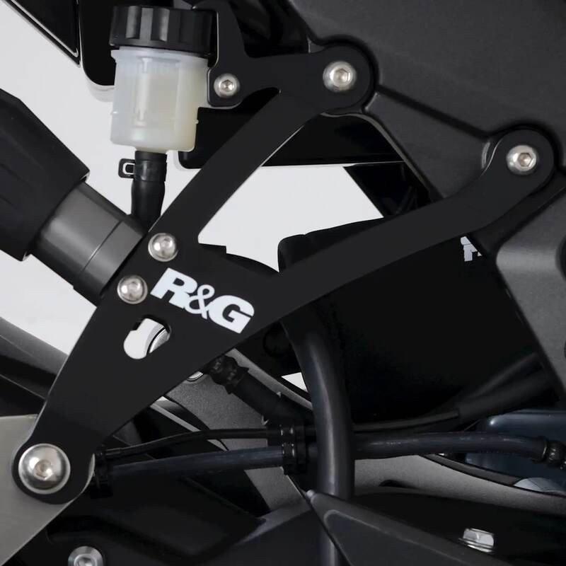 Kit suspension échappement R&G et obturateur de repose-pied