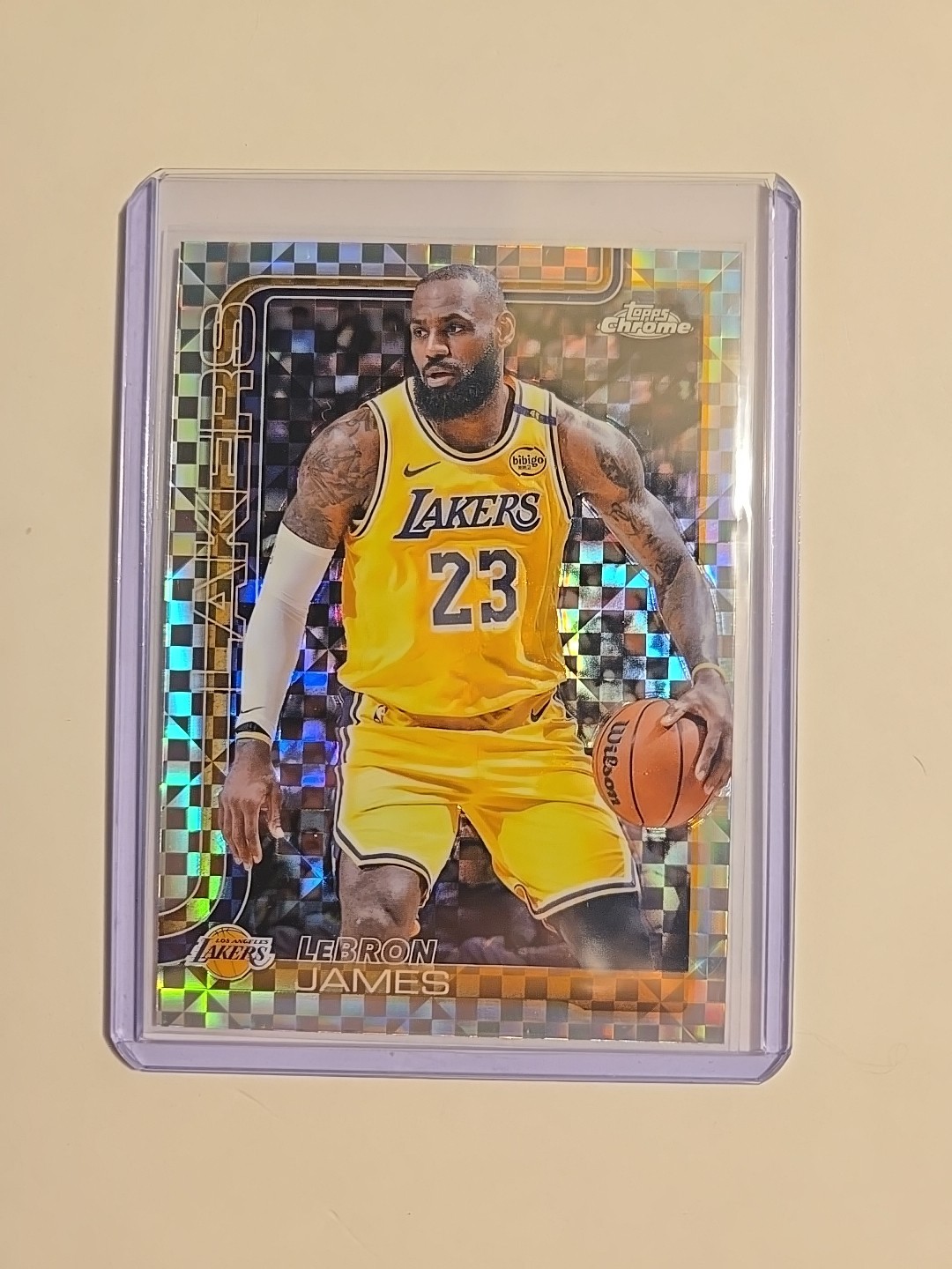2025 Topps Chrome NBA Lebron James X-fractor 127 Los Angeles Lakers