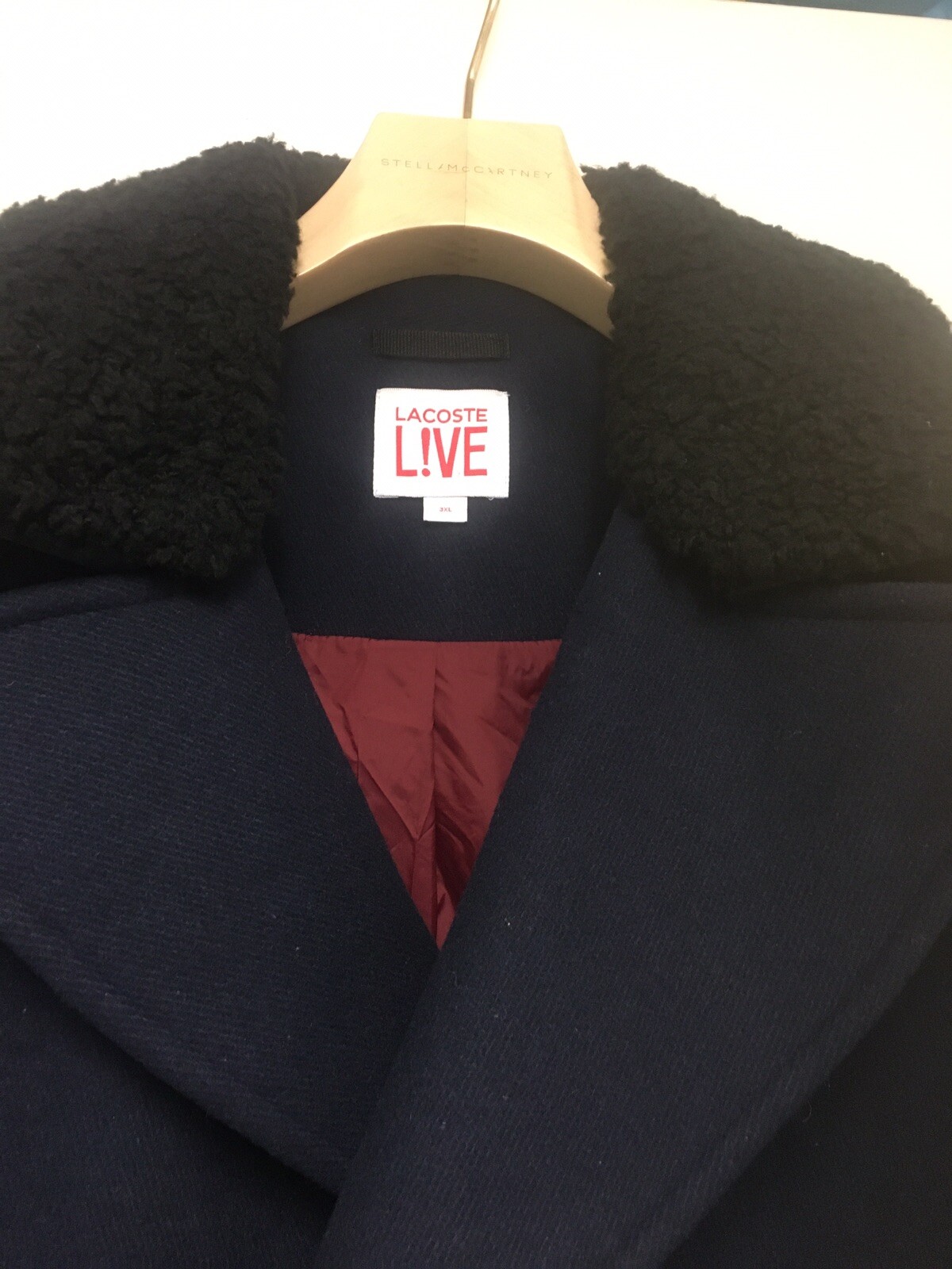 Womens Lacoste Live! Duffle Coat 3XL, Worn Twice, Excellente Condition.RRP £350 image 2