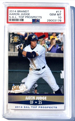 2014 Brandt Aaron Judge SAL Top Prospects #17 PSA 10 RC - RARE, POP 35