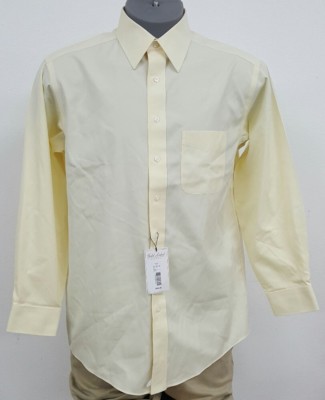 Roundtree Yorke Gold Label Pale Yellow L/S Men's Shirt NWT $49.50 Choose Size