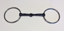 Western English O-RING 5 1/4  Stainless w/Gunmetal Snaffle Bit Mouthpiece Horse