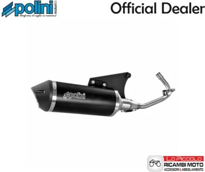 Marmitta De Escape Polini 190.0078 Para Vespa 150 4T Sprint iGET 3V ie E5 Negro - Imagen 1 de 4
