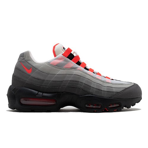 air max 95 white  and  solar red